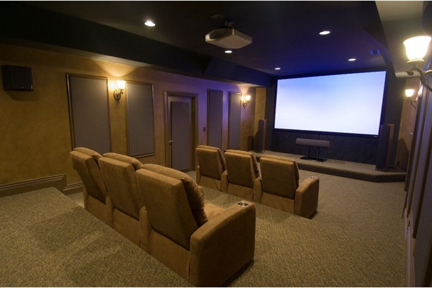 Home Theater Room - Newton Basement Finishing Newton, MA