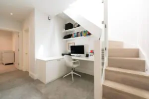 Basement Home Office Design - Newton Basement Finishing
